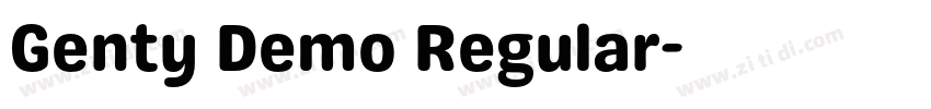 Genty Demo Regular字体转换 Genty Demo Regular字体转换